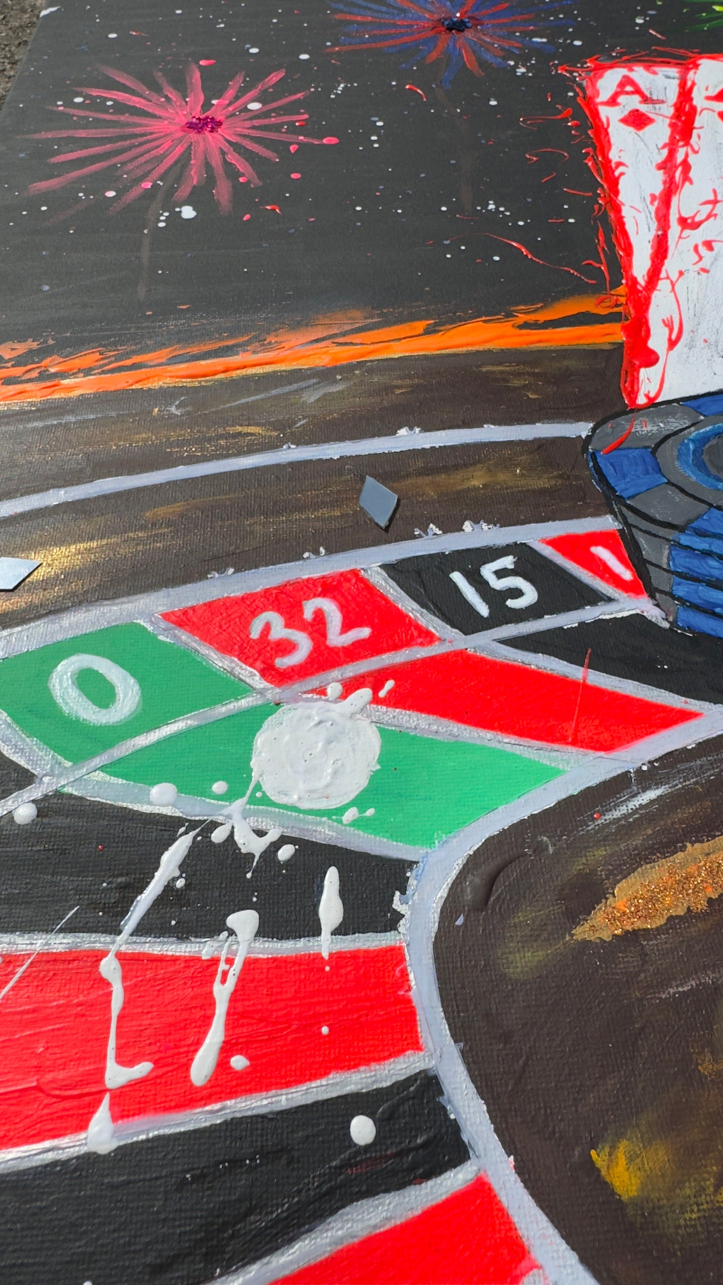 Fortuneon Fire - Original Artwork size 60 x80 cm