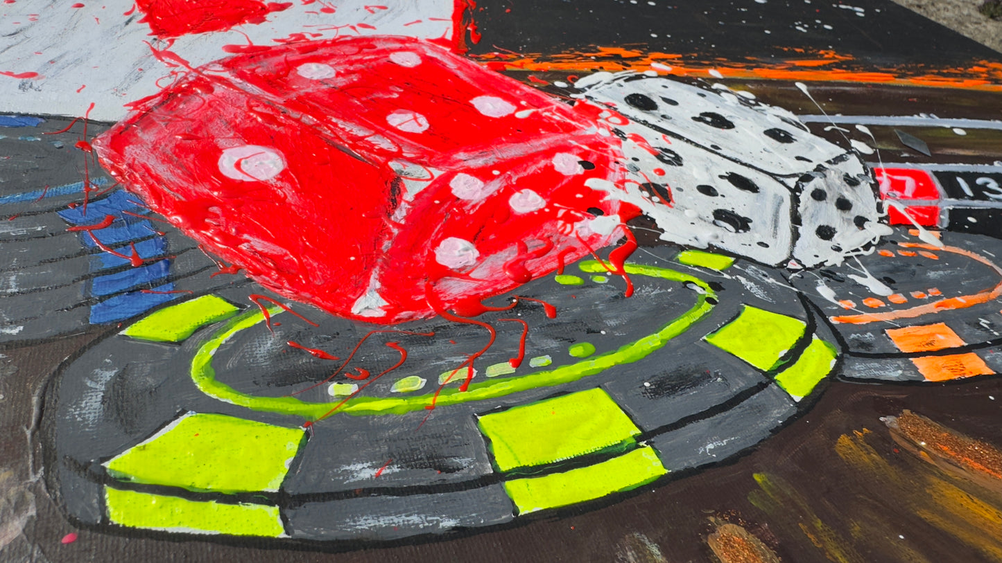 Fortuneon Fire - Original Artwork size 60 x80 cm