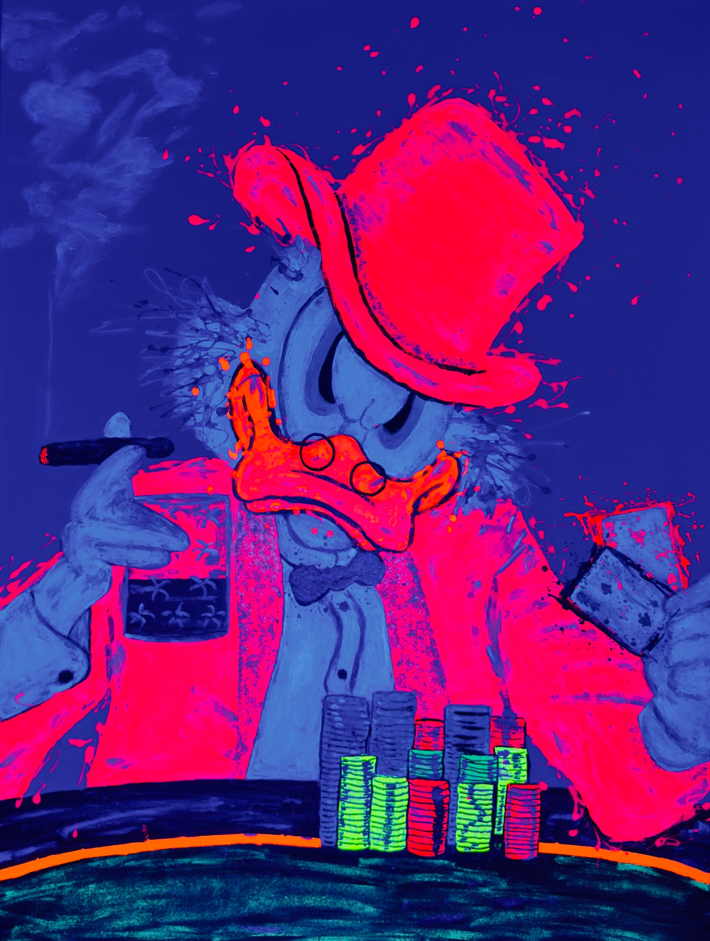 Lucky McDucky - Original Artwork size 60 x 80 cm
