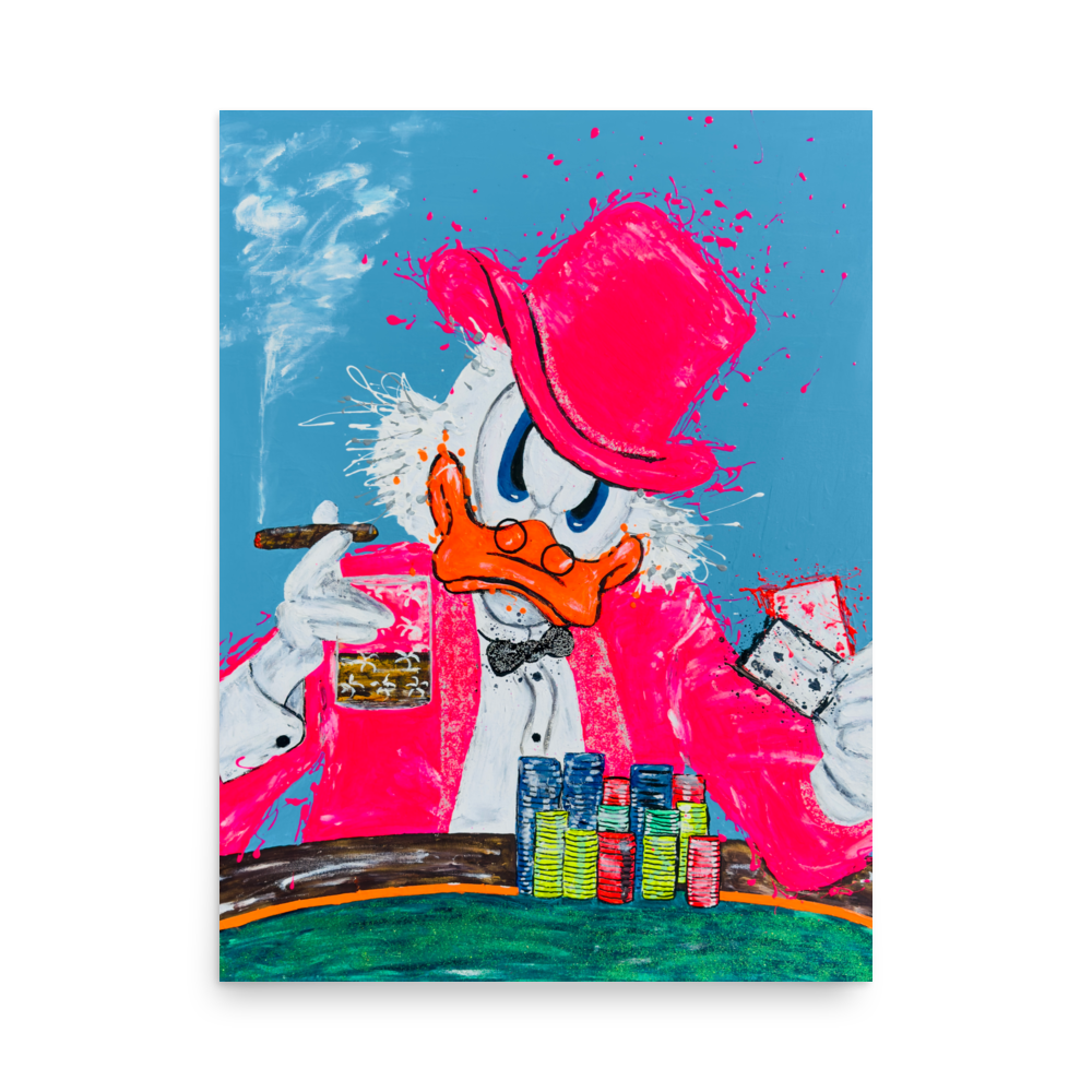 Lucky McDucky - Premium Luster Photo Paper Poster size 18" x 24"