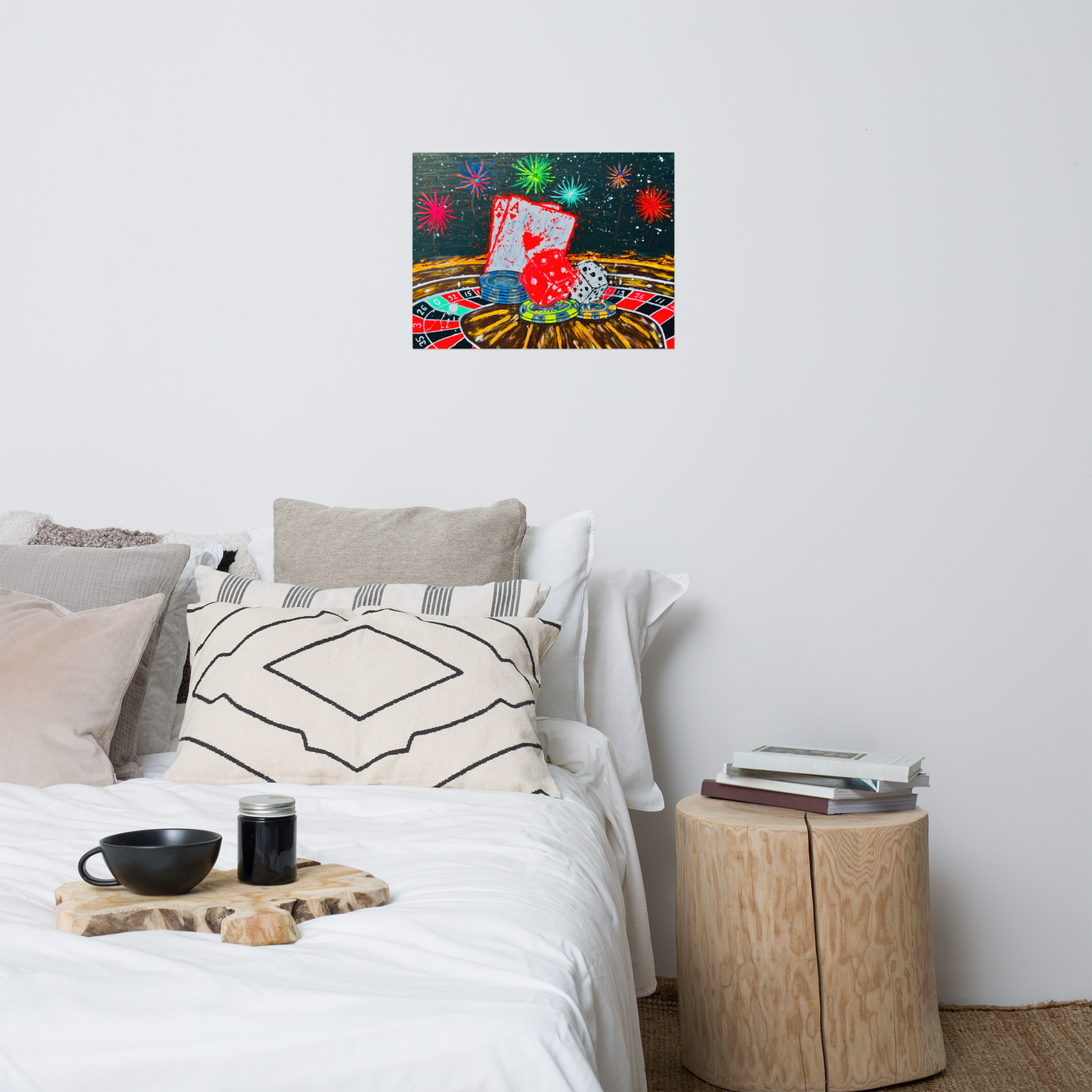 Fortuneon Fire - Thin Canvas Reprint size 18" x24"