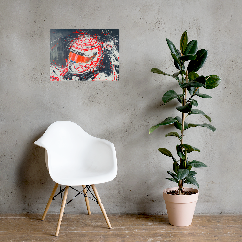 Max Verstappen # 2 - Premium Luster Photo Paper Poster - size 24" x 36"