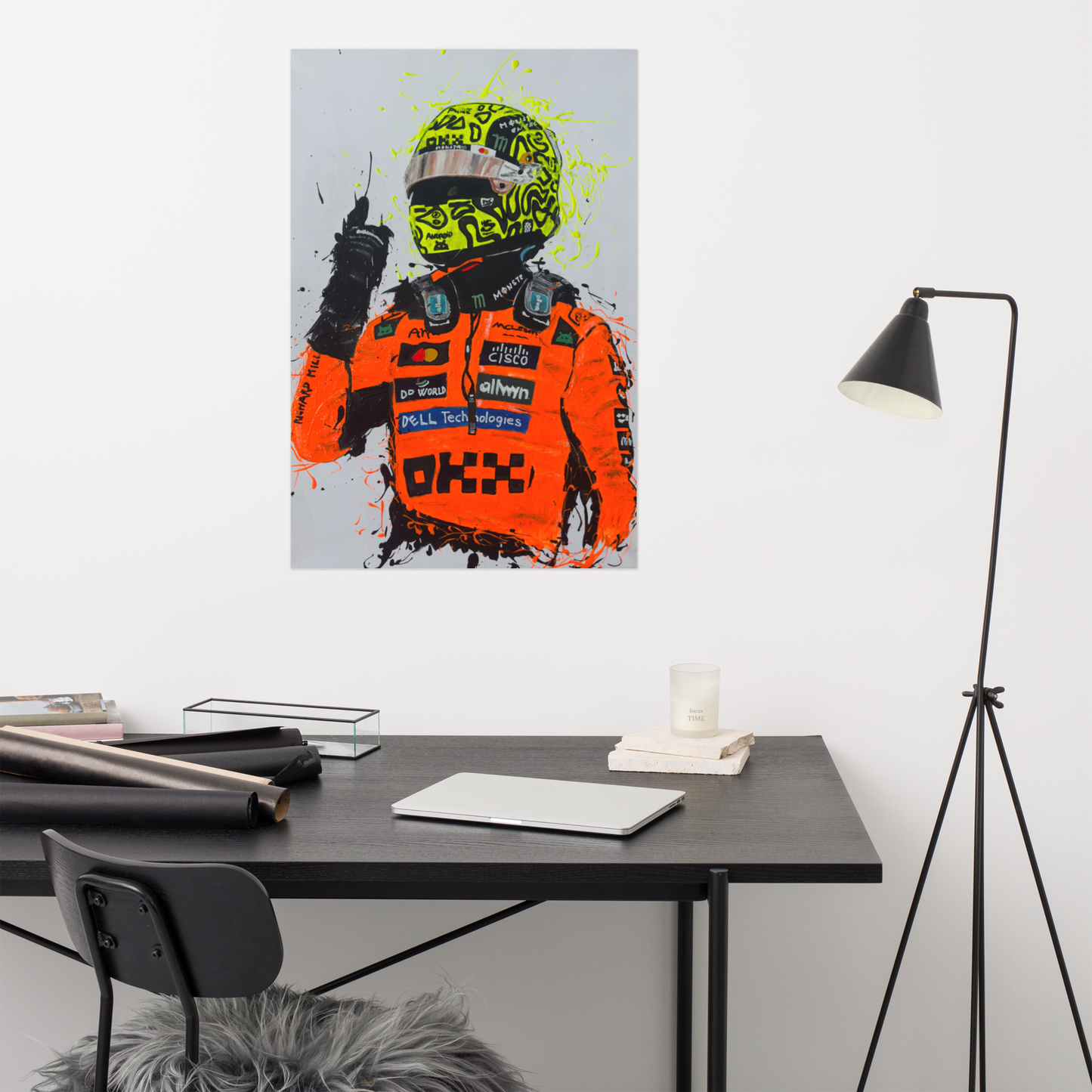 Lando  Norris - Premium Luster Photo Paper Poster - size 24" x 36"