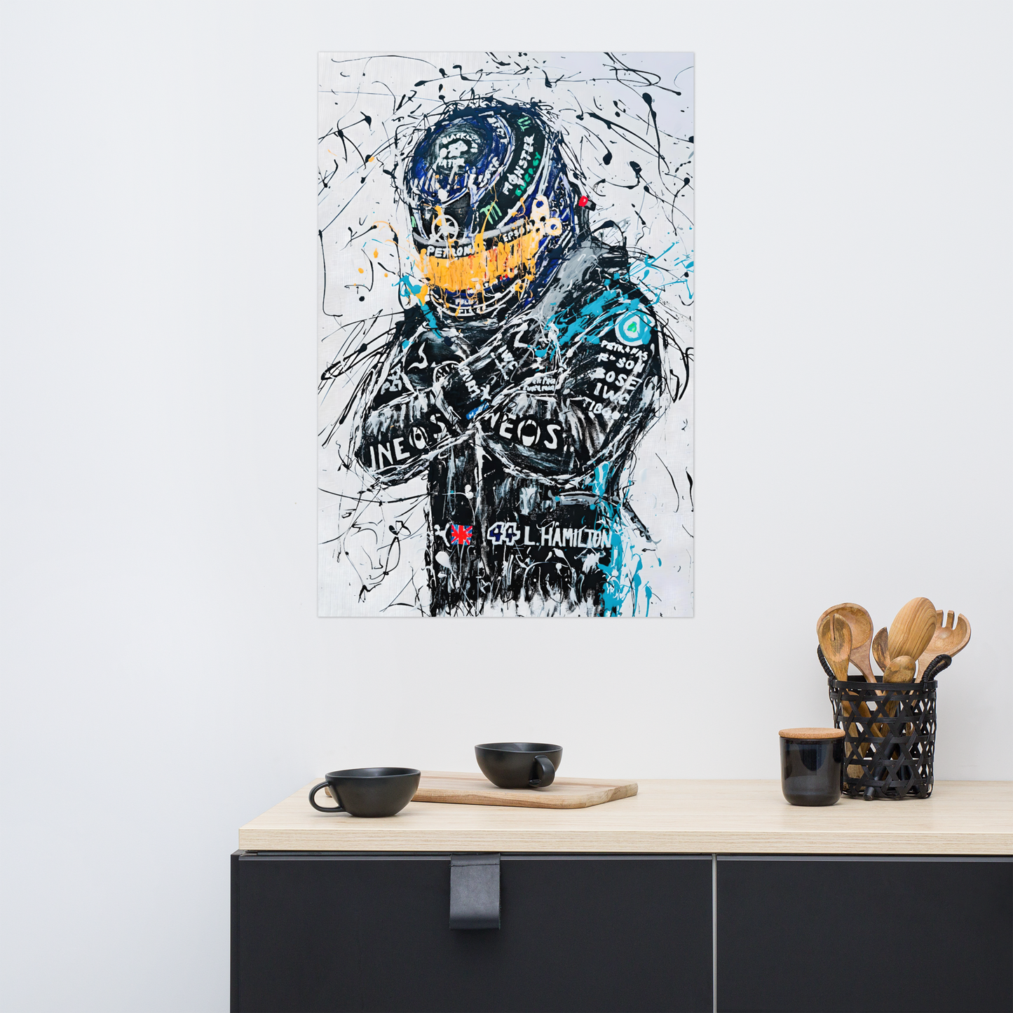 Sir Lewis Hamilton - Premium Luster Photo Paper Poster - size 24" x 36"