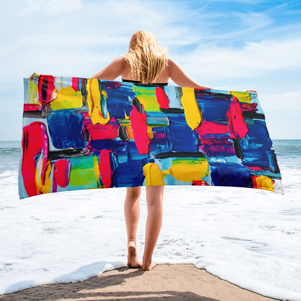 Puzzled - Beach Towel