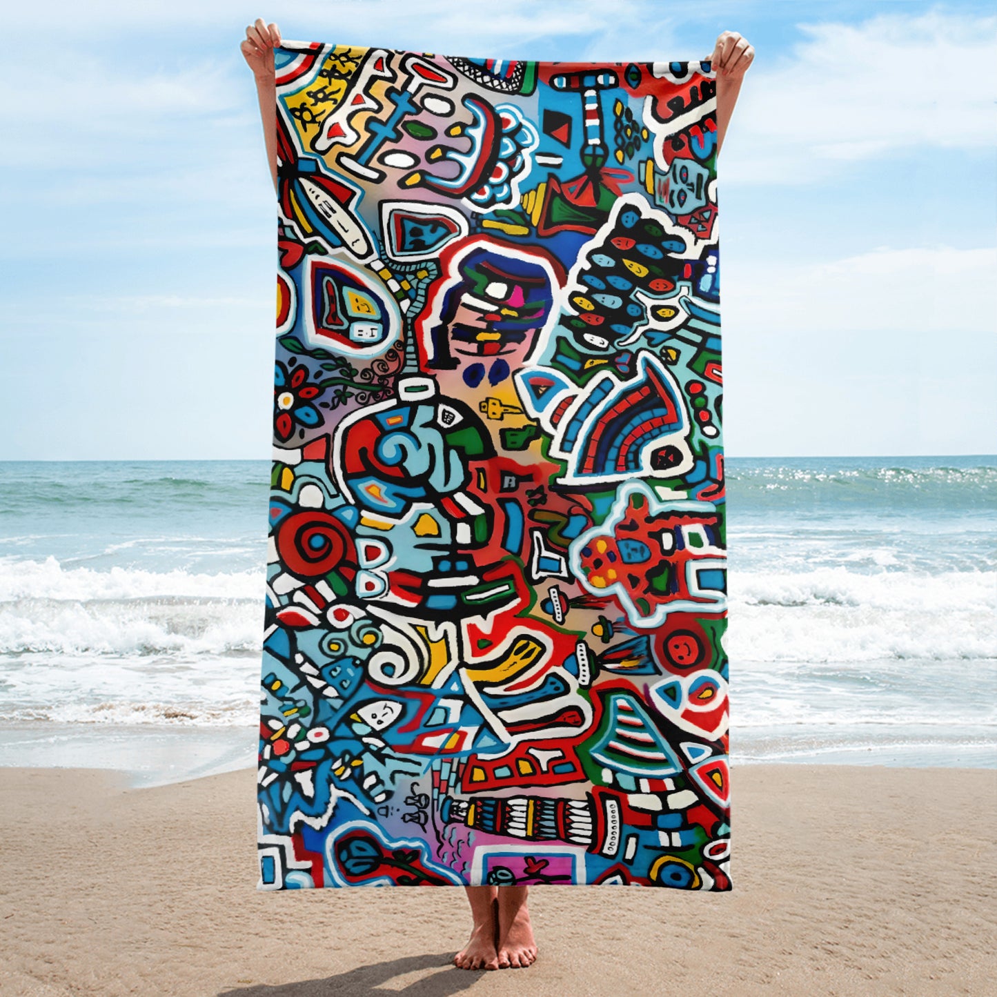 Mind  Games # 1 - Beach Towel