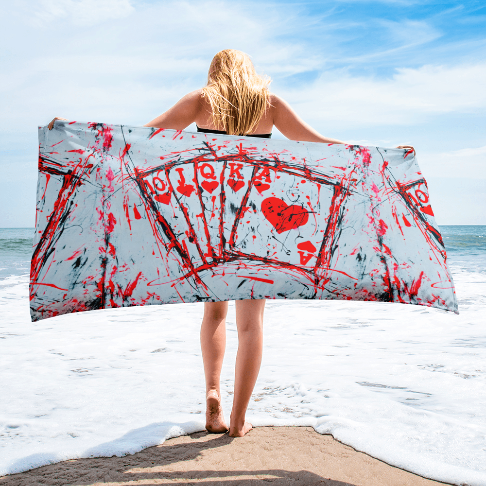 Royal Flush - Beach Towel