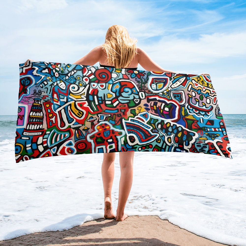 Mind  Games # 1 - Beach Towel