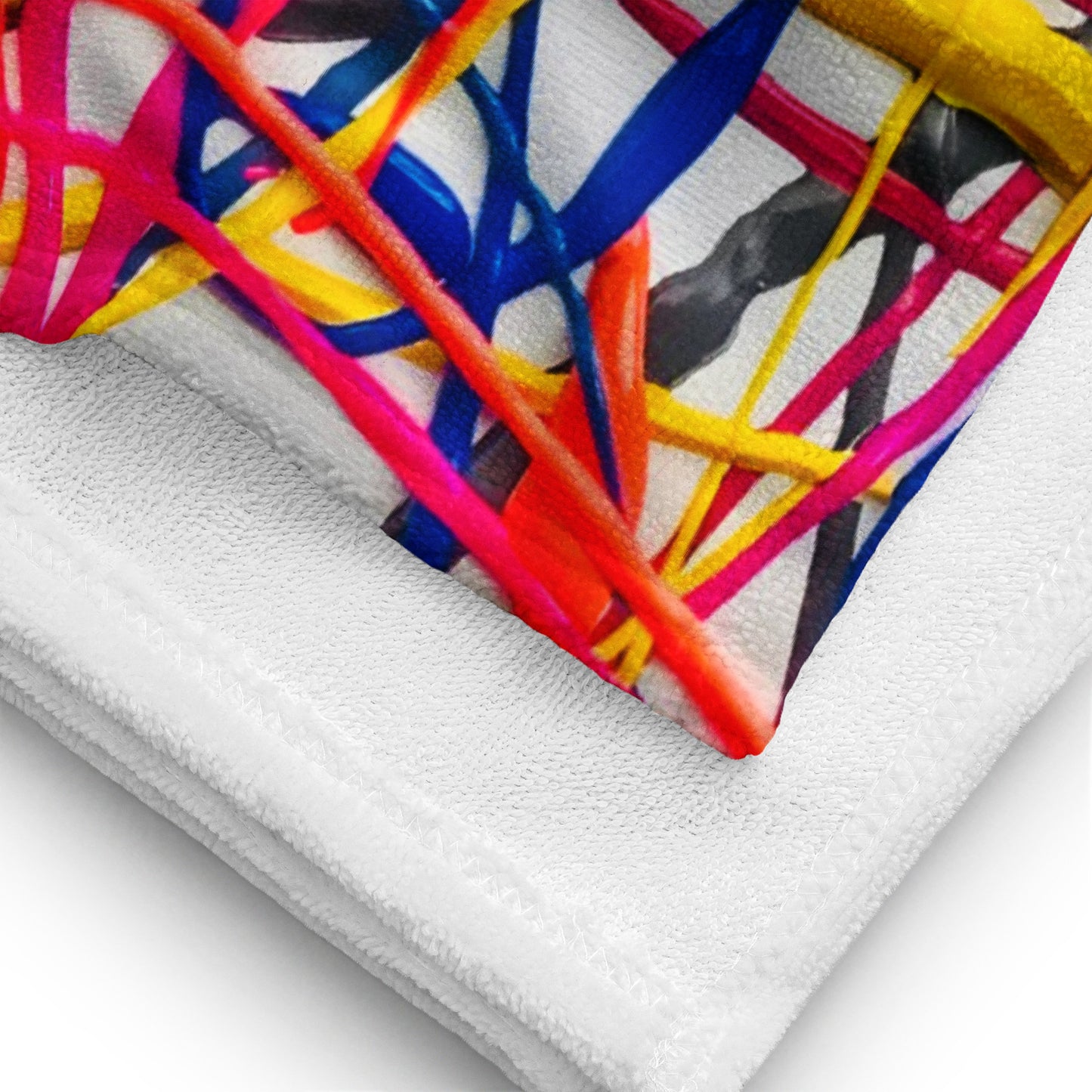 Neon Web - Beach Towel