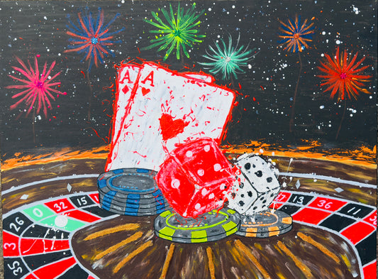 Fortuneon Fire - Original Artwork size 60 x80 cm