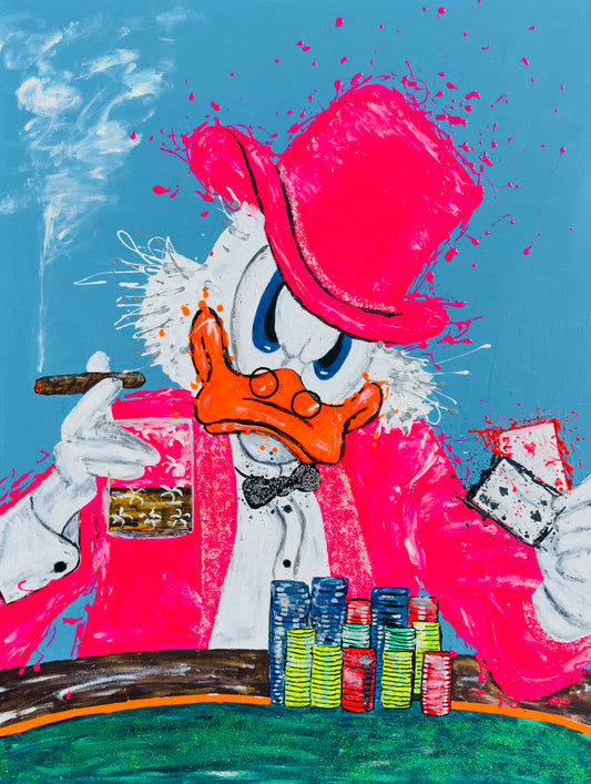 Lucky McDucky - Original Artwork size 60 x 80 cm