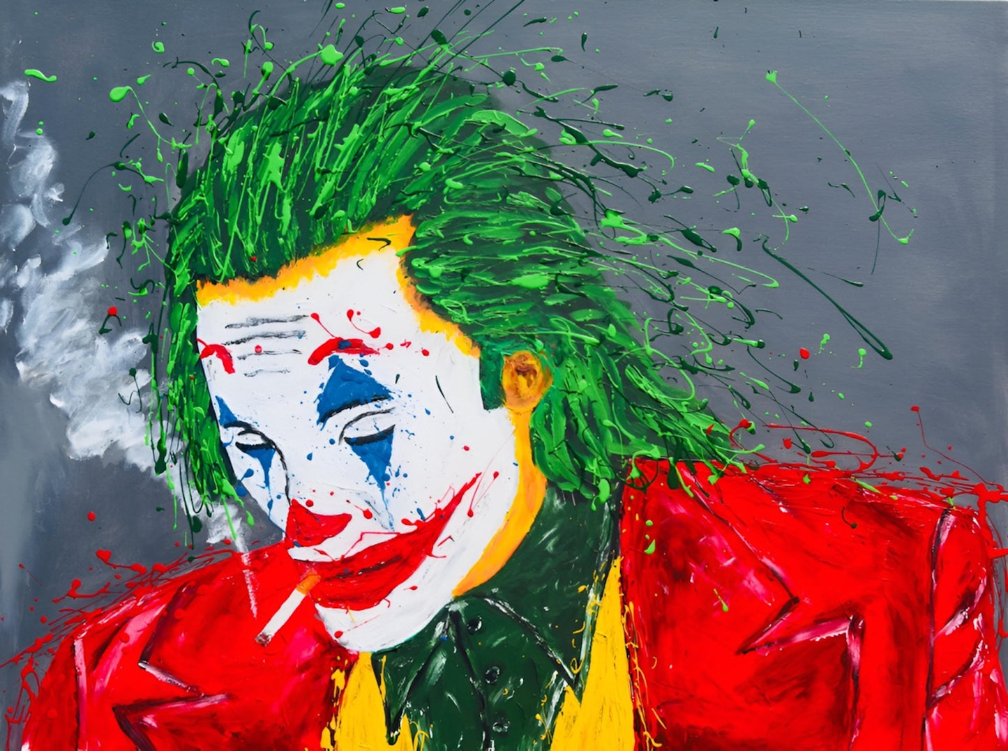 Joker - Original artwork. Acrylic on canvas size 60 cm x 80 cm.