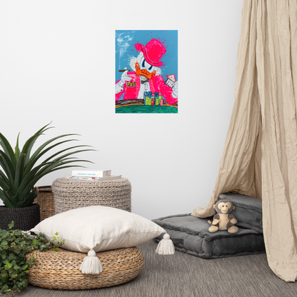 Lucky McDucky - Thin  Canvas Reprint size 18" x 24"
