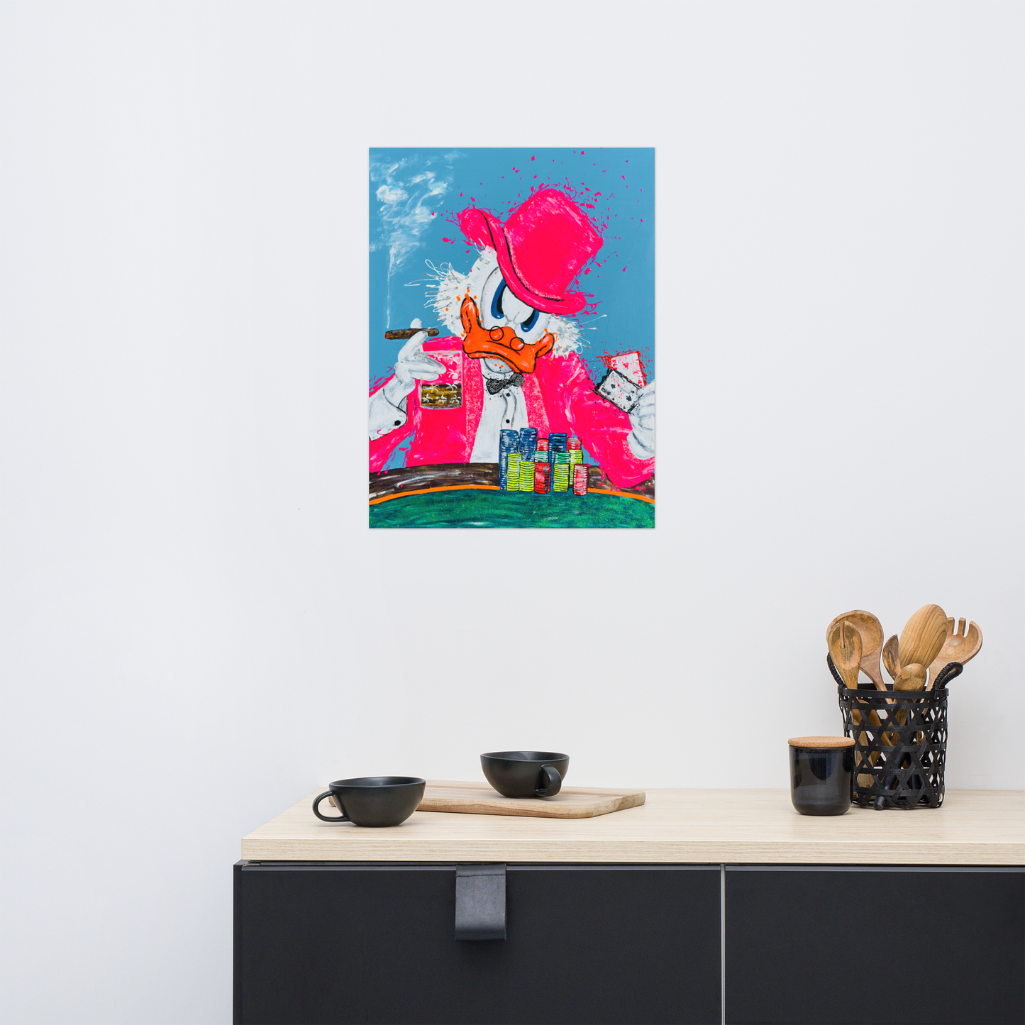 Lucky McDucky - Thin  Canvas Reprint size 18" x 24"