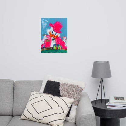 Lucky McDucky - Thin  Canvas Reprint size 18" x 24"