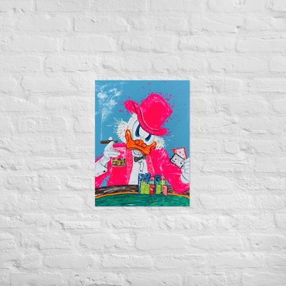 Lucky McDucky - Thin  Canvas Reprint size 18" x 24"