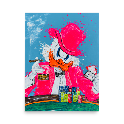 Lucky McDucky - Premium Luster Photo Paper Poster size 18" x 24"