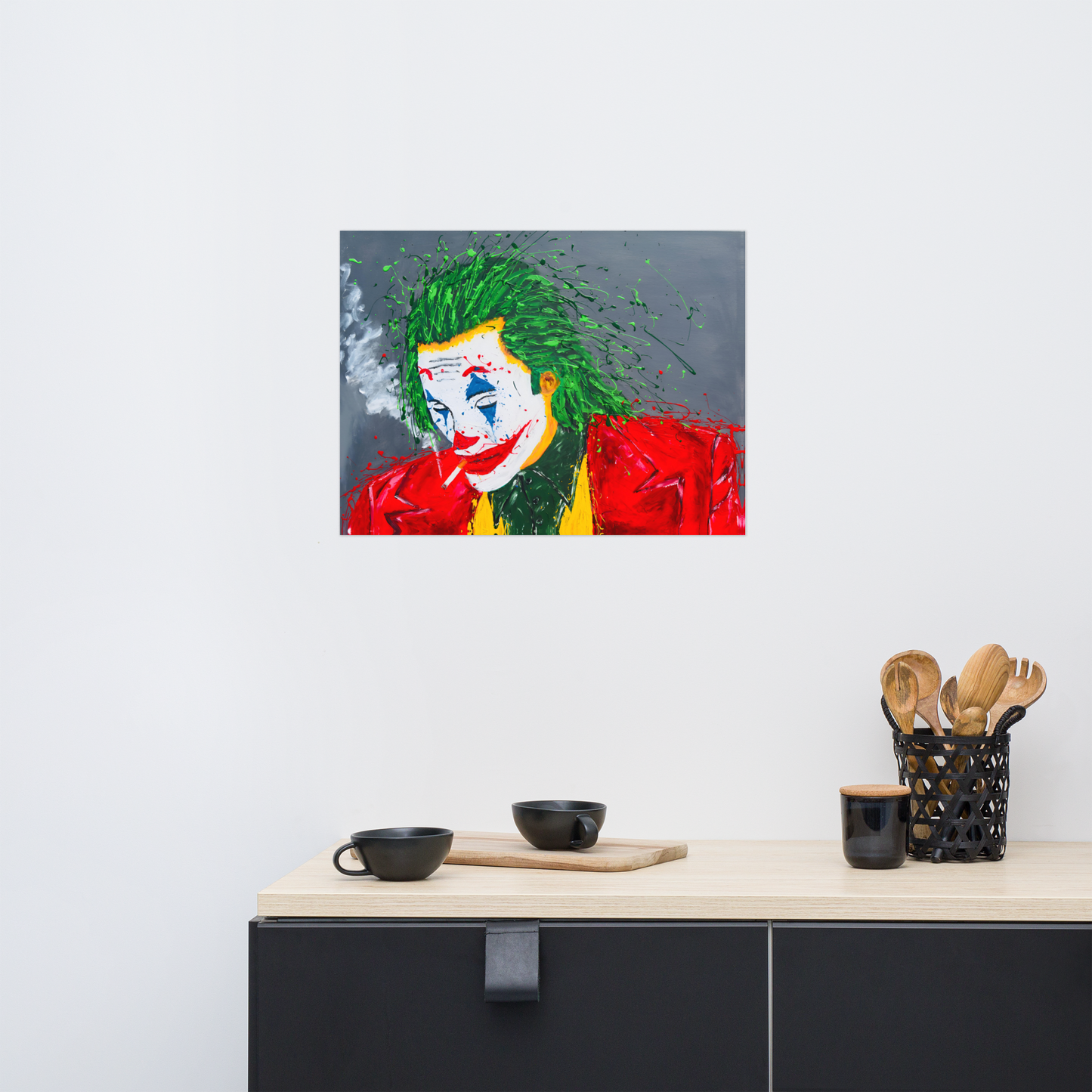 Joker - Original artwork. Acrylic on canvas size 60 cm x 80 cm.