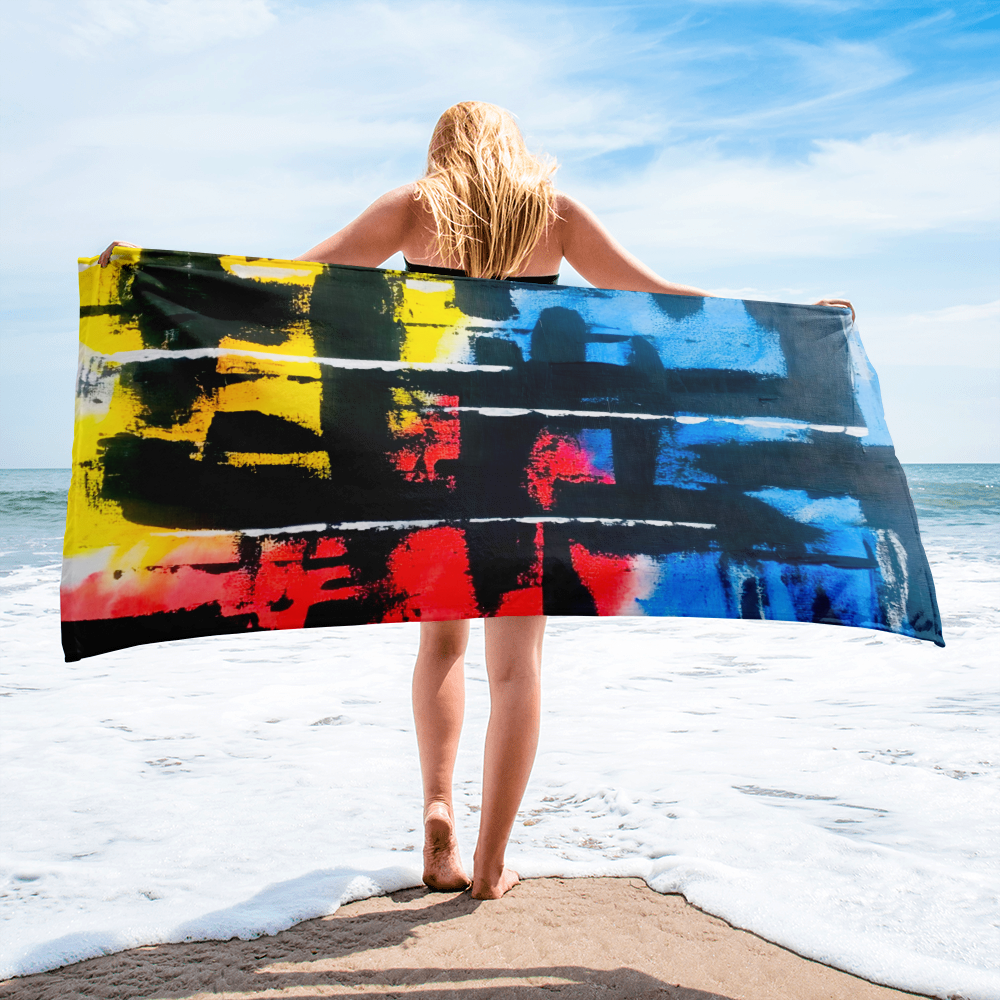 Black Rainbow - Beach Towel