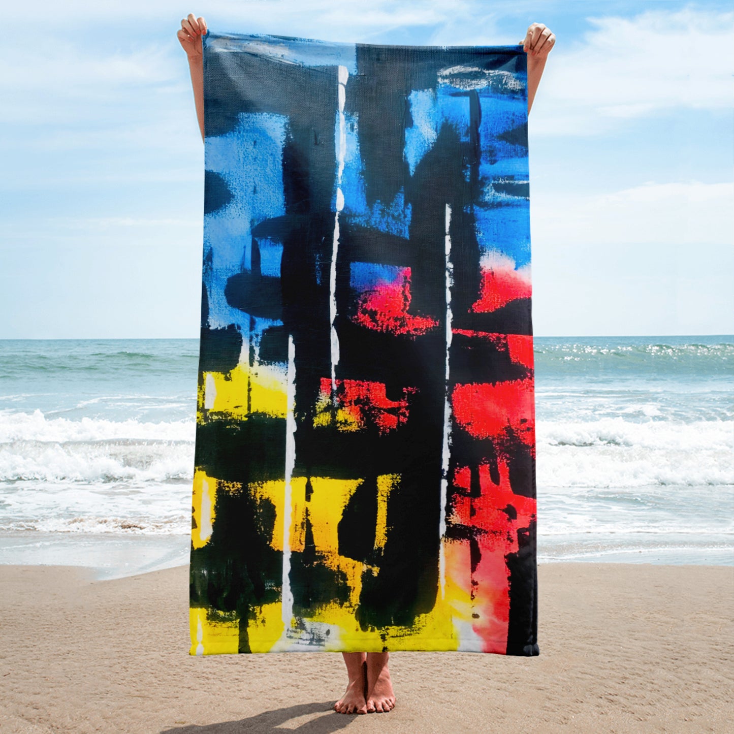 Black Rainbow - Beach Towel
