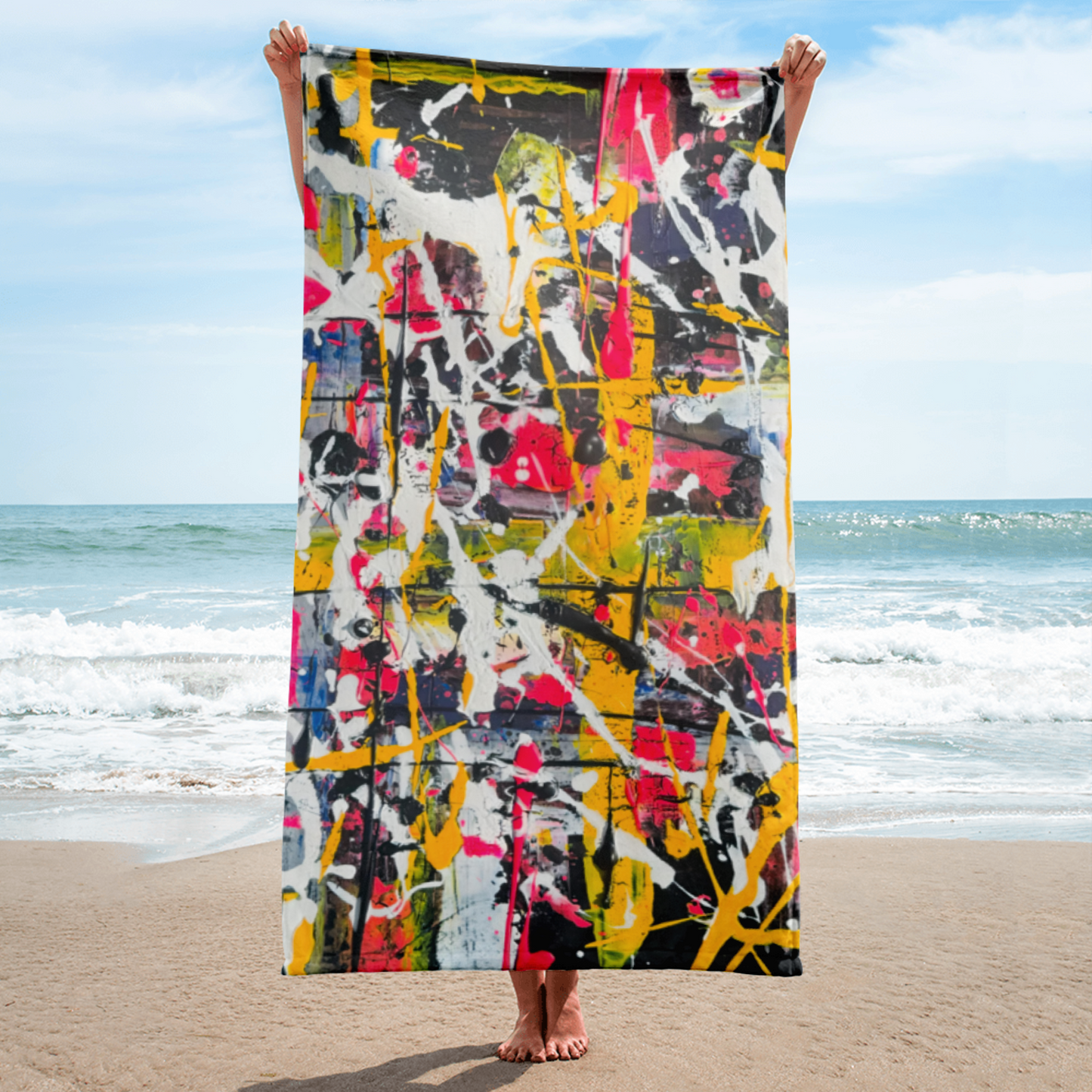 Unmellow yellow - Beach Towel