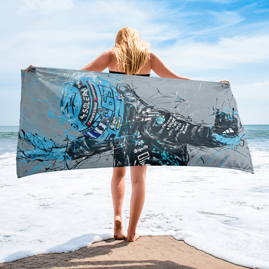 George Russell - Beach Towel