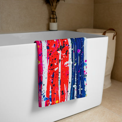 Stripped - Beach Towel