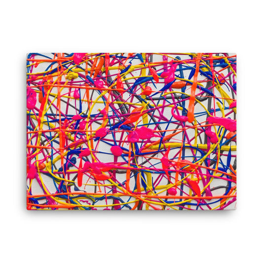 Neon Web - Canvas Reprint