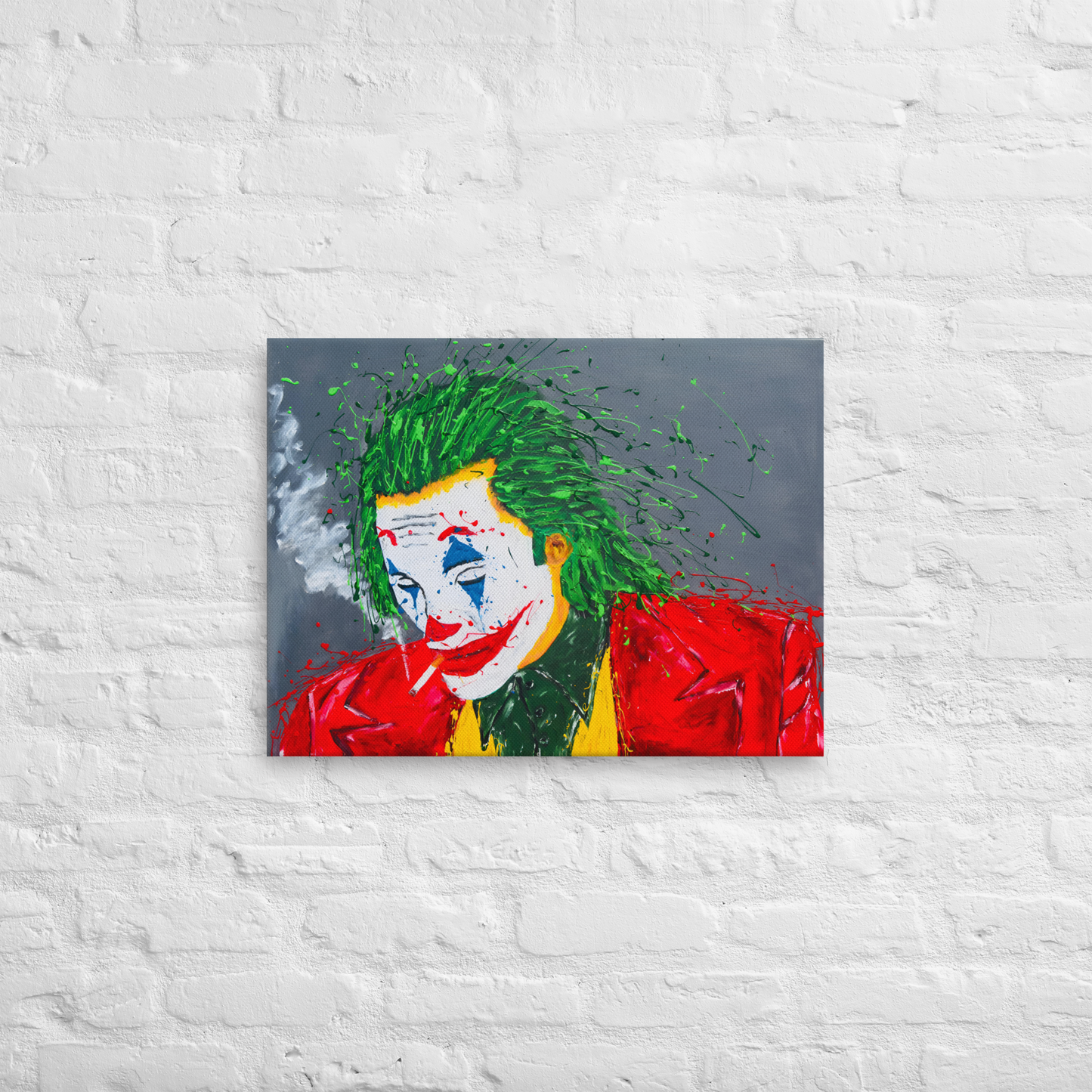 Joker - Original artwork. Acrylic on canvas size 60 cm x 80 cm.