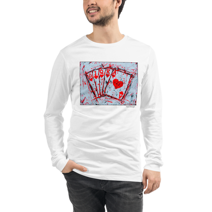 Royal Flush - Unisex organic cotton t-shirt - White