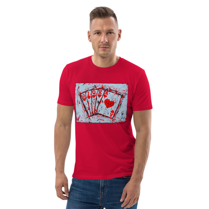Royal Flush - Unisex organic cotton t-shirt - Red